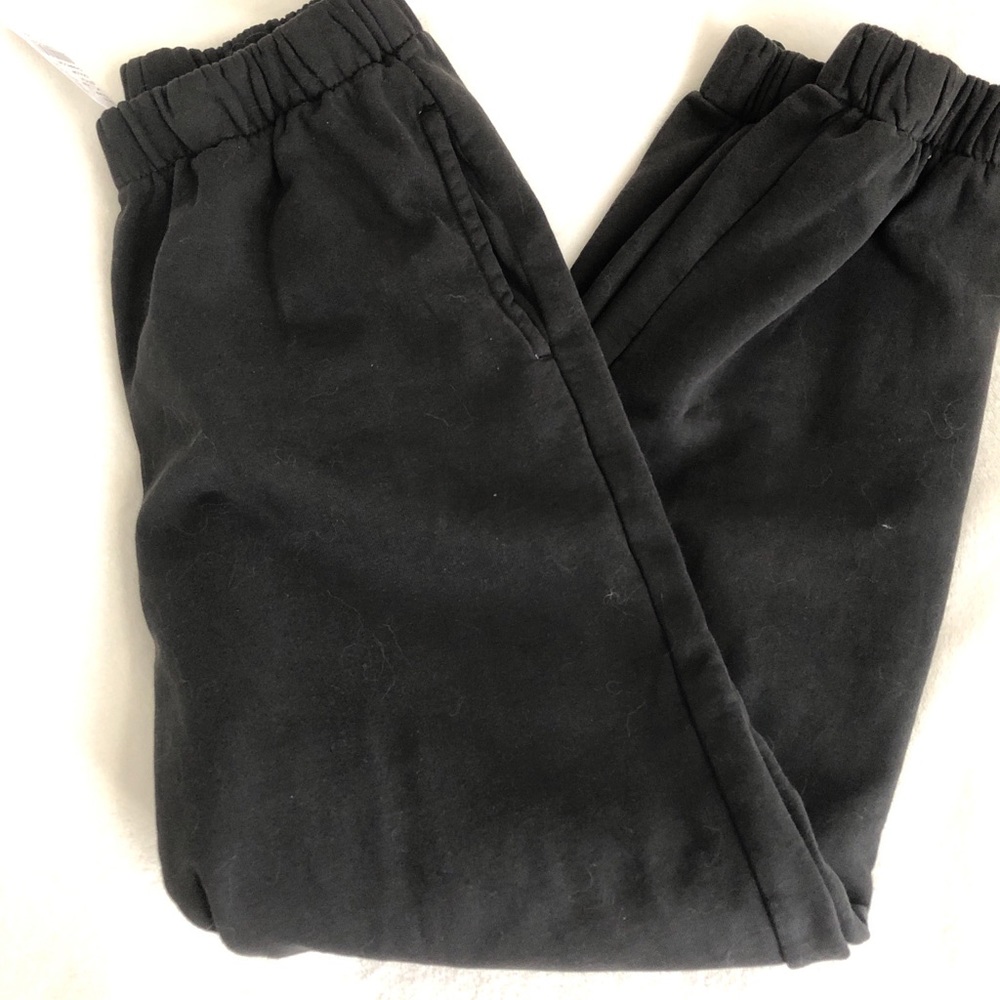 brandy melville black/charcoal rosa sweatpants